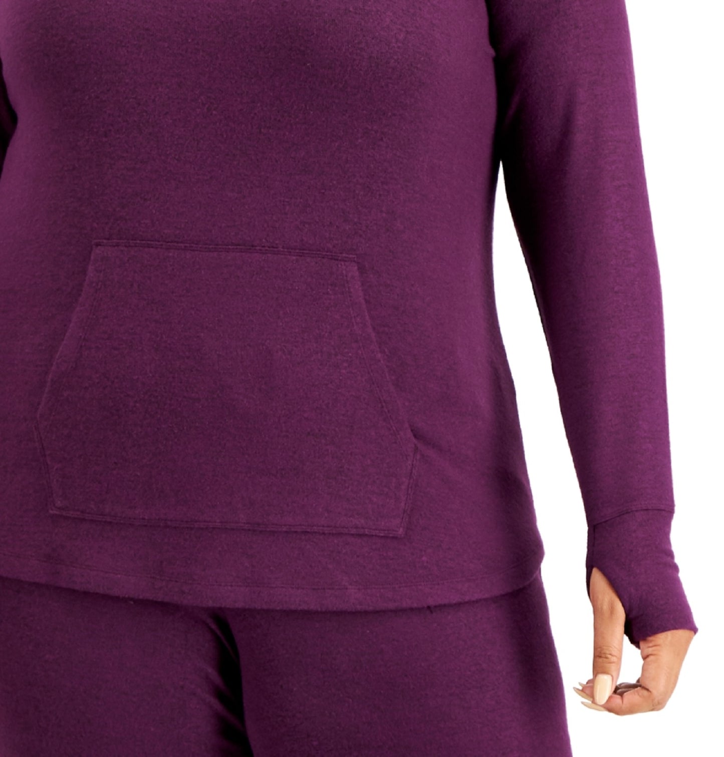 ID Ideology Moletom feminino de malha roxo tamanho 4X