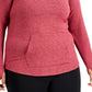 Ideologia Moletom com capuz feminino plus size vermelho, tamanho 3X