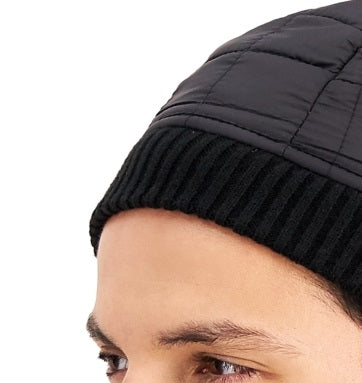 Gorro acolchoado masculino Alfani, preto, tamanho regular