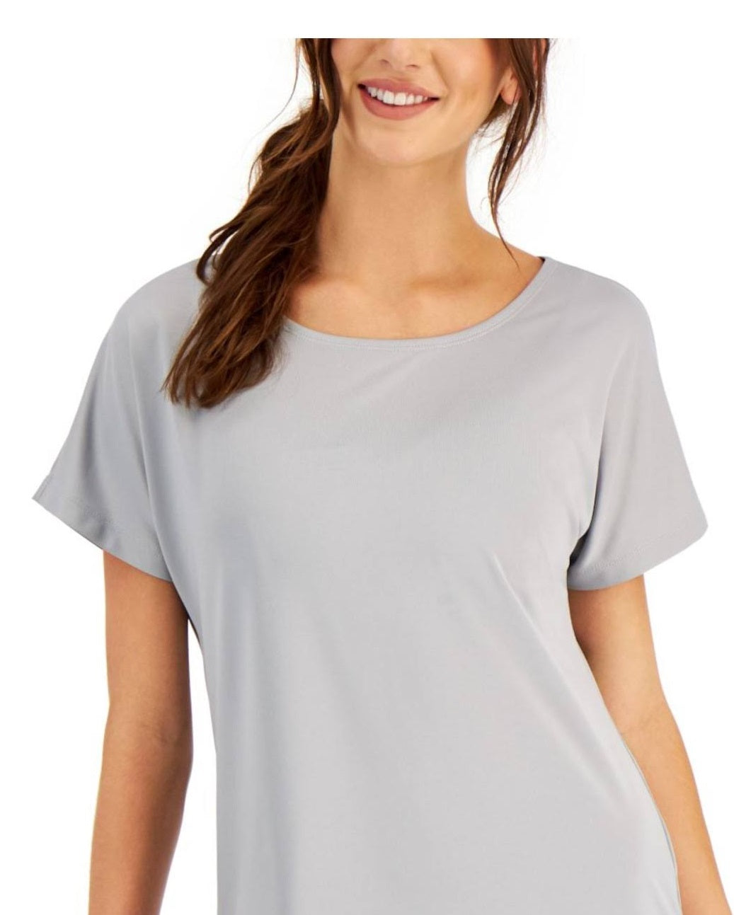 Camiseta leve e tecnológica masculina ID Ideology, cinza, tamanho grande