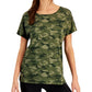 Camiseta leve e tecnológica camuflada feminina Ideology, verde, tamanho grande