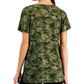 Camiseta leve e tecnológica camuflada feminina Ideology, verde, tamanho grande
