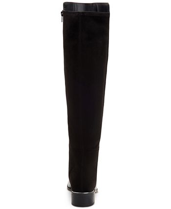 Botas femininas Alfani Ludlowe acima do joelho, pretas, tamanho 8,5 M