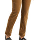 Calça jeans feminina Charter Club Lexington Tummy Control de veludo cotelê marrom tamanho 16