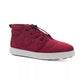 Botas acolchoadas masculinas Sun + Stone com cadarço, vermelhas, tamanho 12 M
