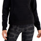 ID Ideology Moletom com capuz feminino de lã, preto, tamanho extragrande