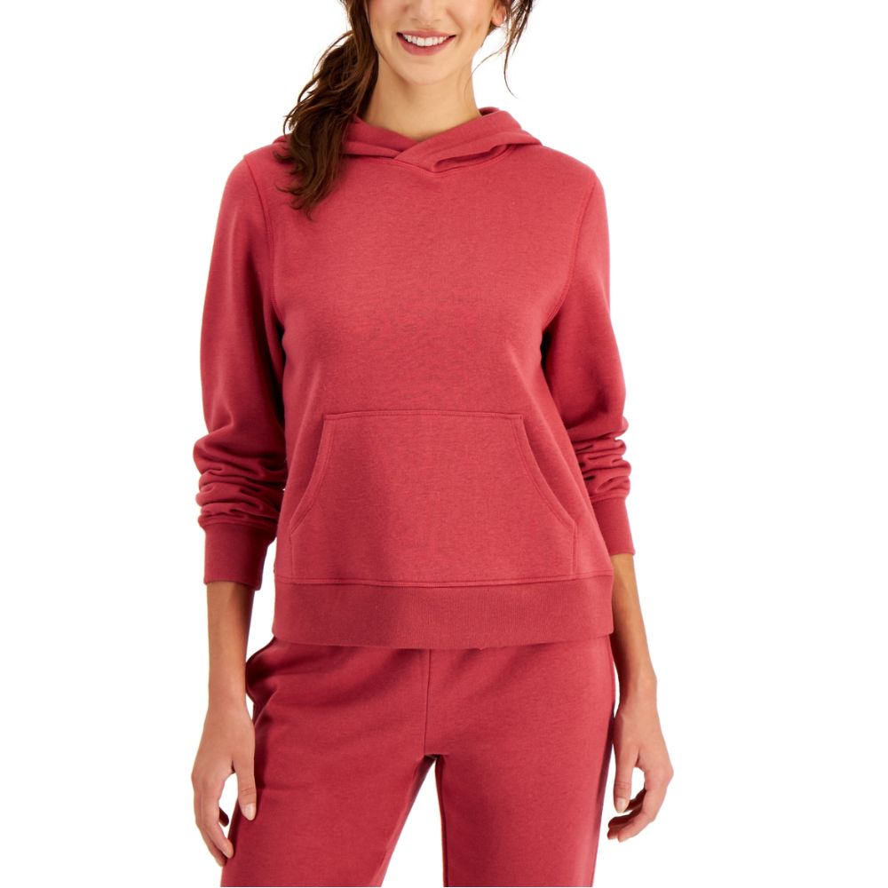 ID Ideology Moletom com capuz feminino vermelho tamanho X-S