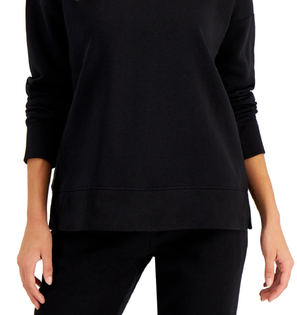 ID Ideology Moletom Feminino Fleece Preto Tamanho X-S