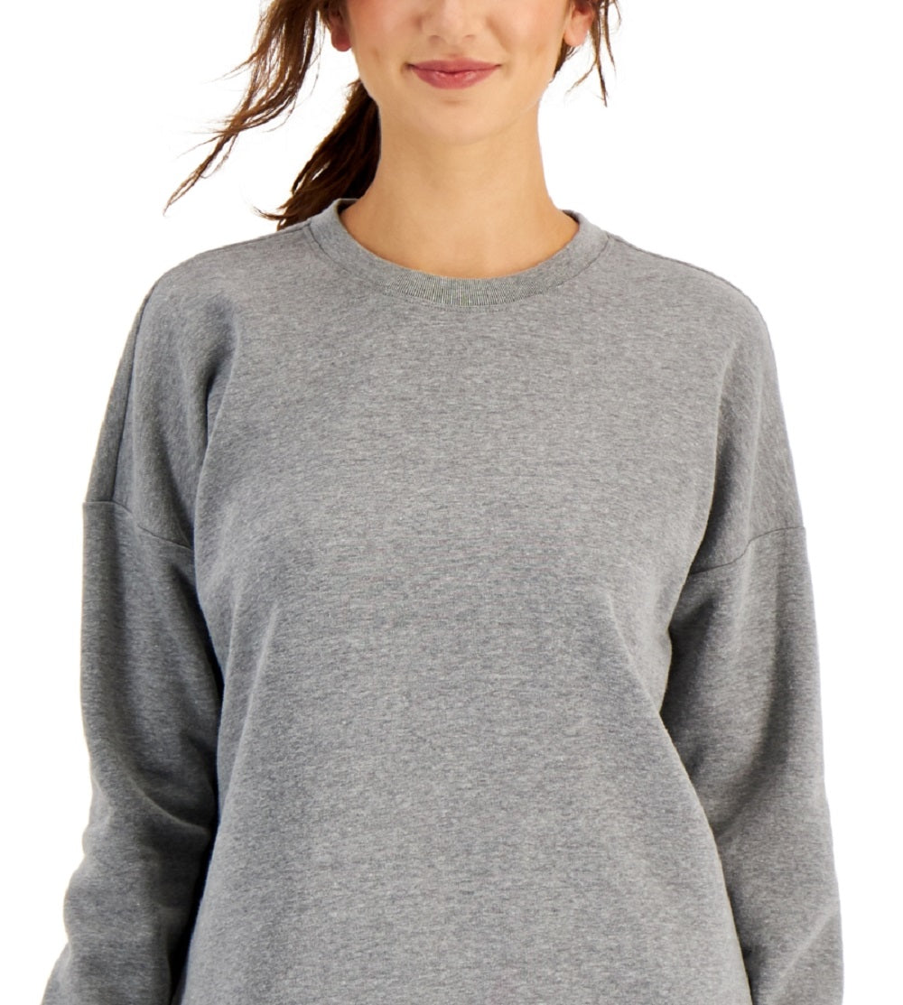 ID Ideology Moletom Feminino Fleece Cinza Tamanho X-S