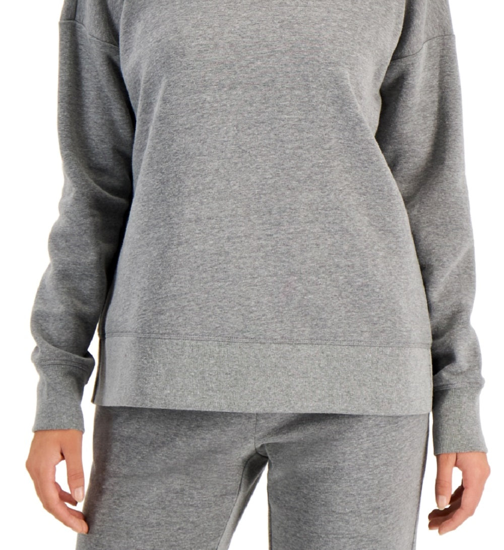 ID Ideology Moletom Feminino Fleece Cinza Tamanho X-S