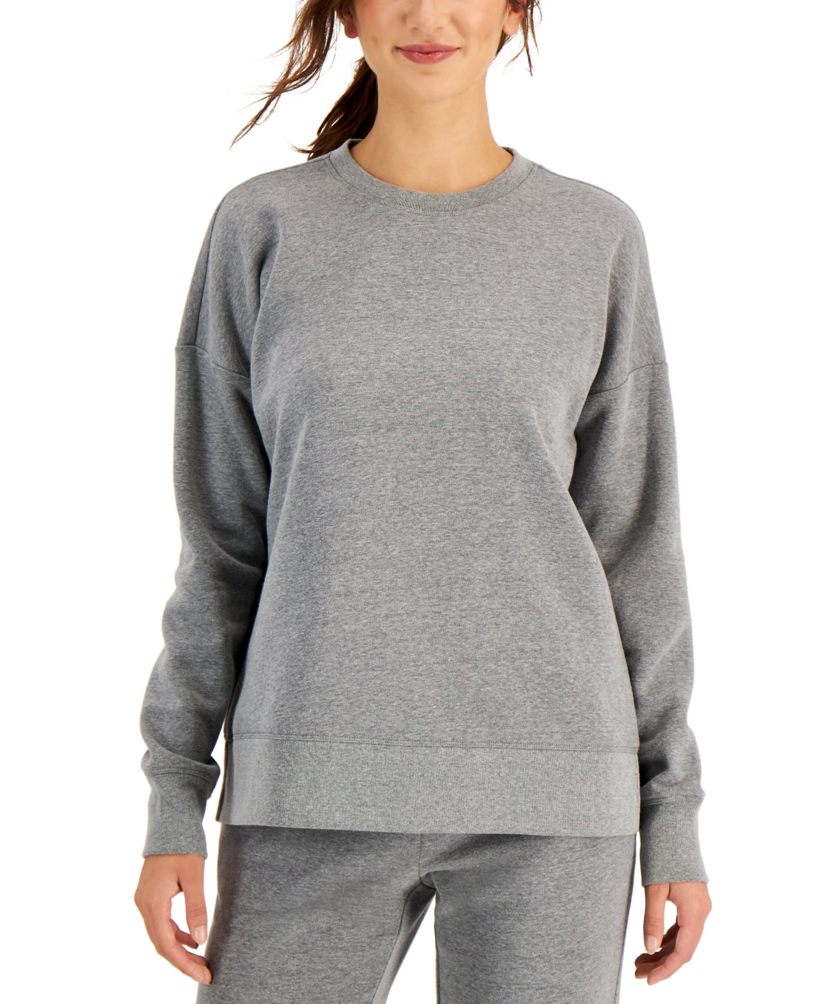 ID Ideology Moletom Feminino Fleece Cinza Tamanho X-S