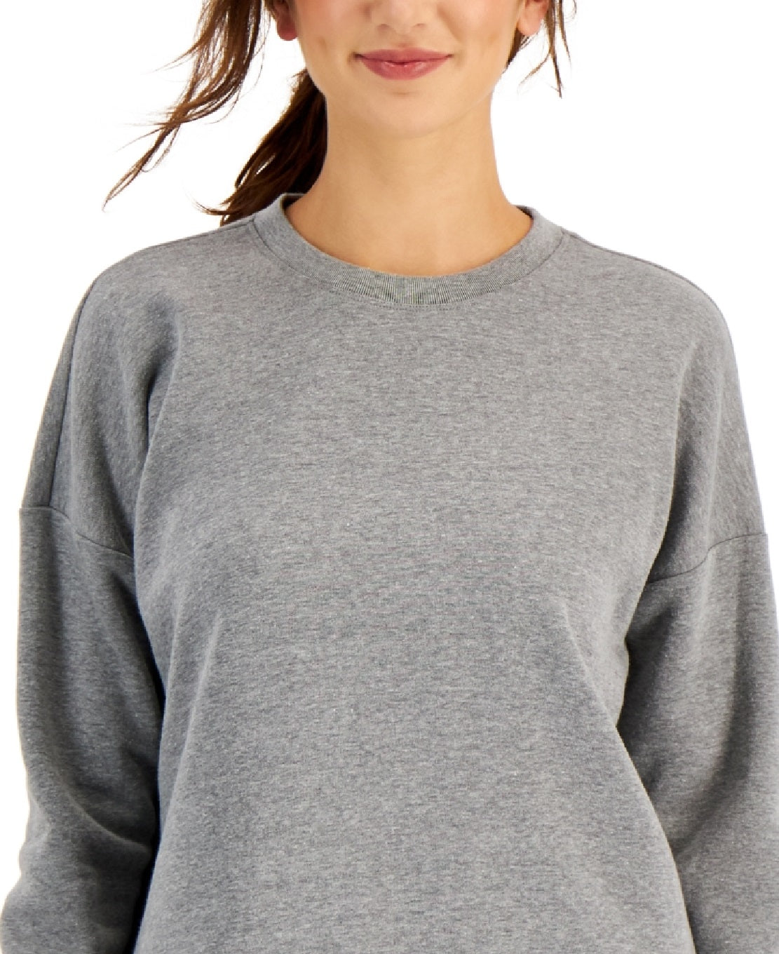 Ideology Moletom Feminino de Lã Stormy Hthr Cinza Tamanho Médio