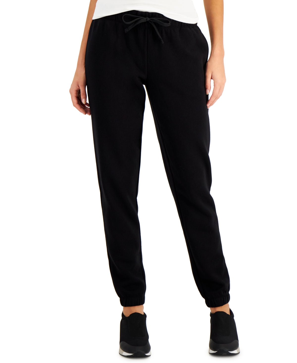 Calça de moletom feminina ID Ideology, preta, tamanho XX-G