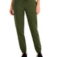 Calça de moletom feminina ID Ideology Fleece, verde, tamanho X-S