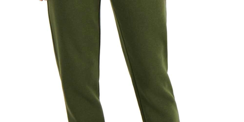 Calça de moletom feminina ID Ideology Fleece, verde, tamanho X-S