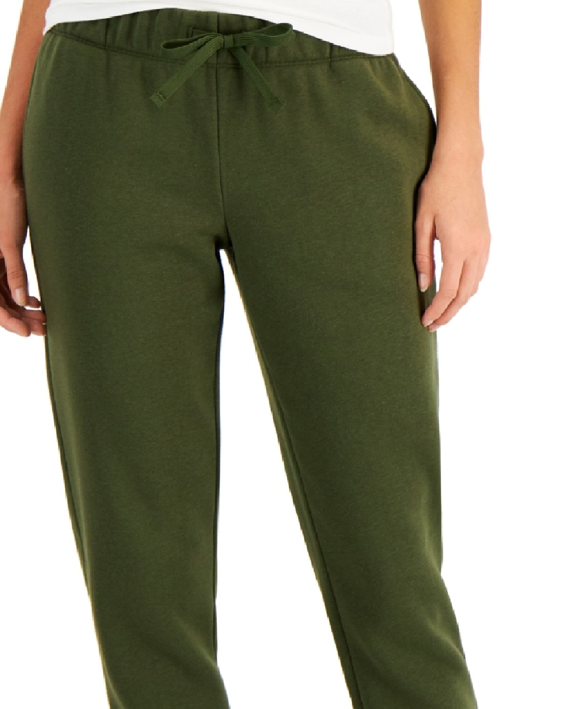 Calça de moletom feminina ID Ideology Fleece, verde, tamanho médio