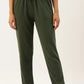 Calça de moletom feminina ID Ideology, verde, tamanho X-G