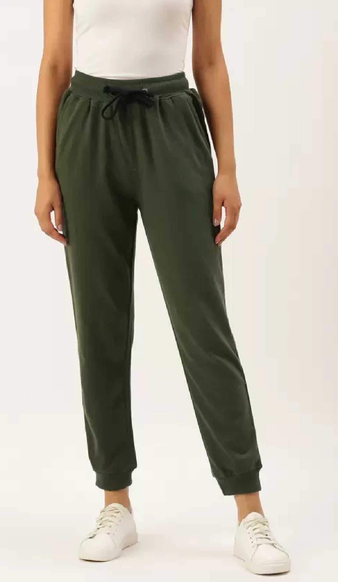 Calça de moletom feminina ID Ideology, verde, tamanho X-G