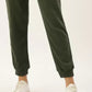 Calça de moletom feminina ID Ideology, verde, tamanho X-G