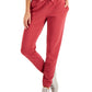 Calça de moletom feminina ID Ideology Fleece vermelha, tamanho médio