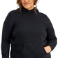 ID Ideology Moletom com capuz feminino plus size preto tamanho 2X