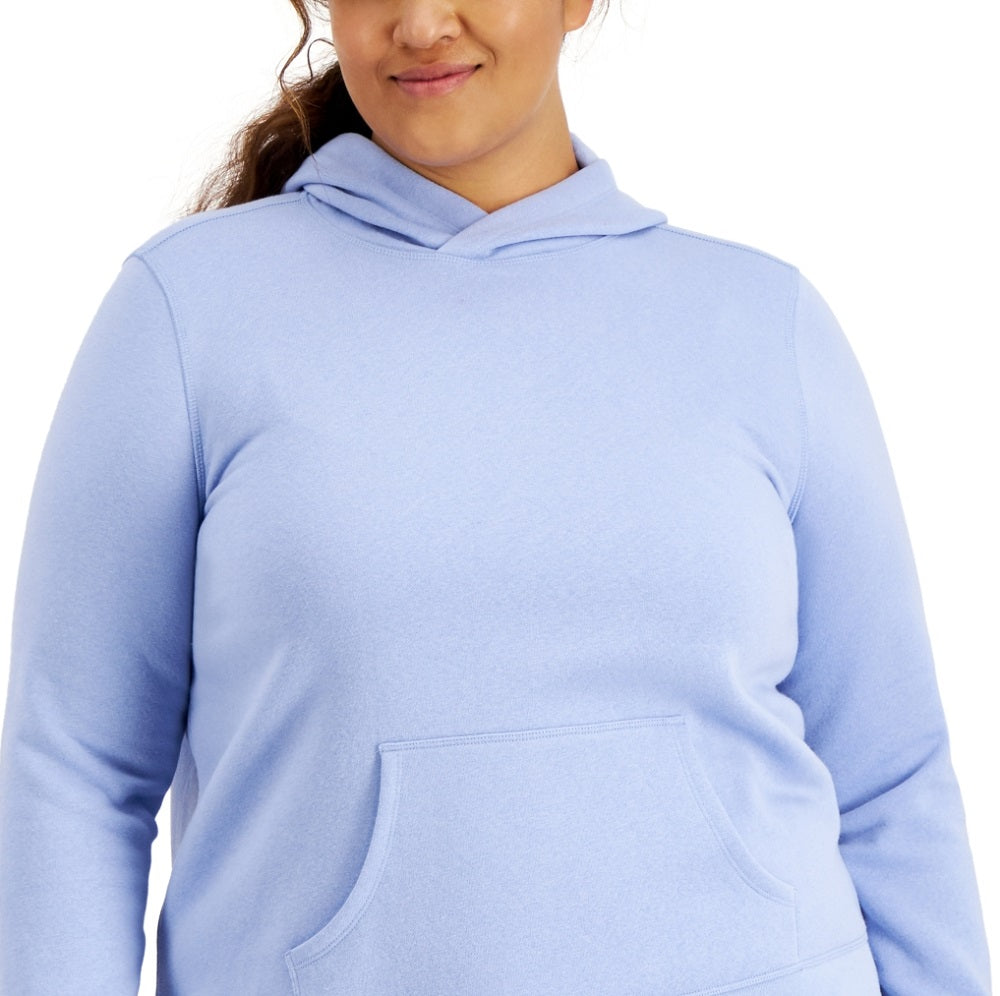 ID Ideology Pulôver com capuz feminino plus size roxo tamanho 1X