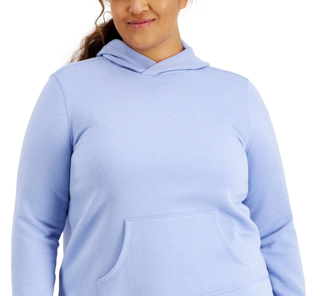 ID Ideology Pulôver com capuz feminino plus size roxo tamanho 2X