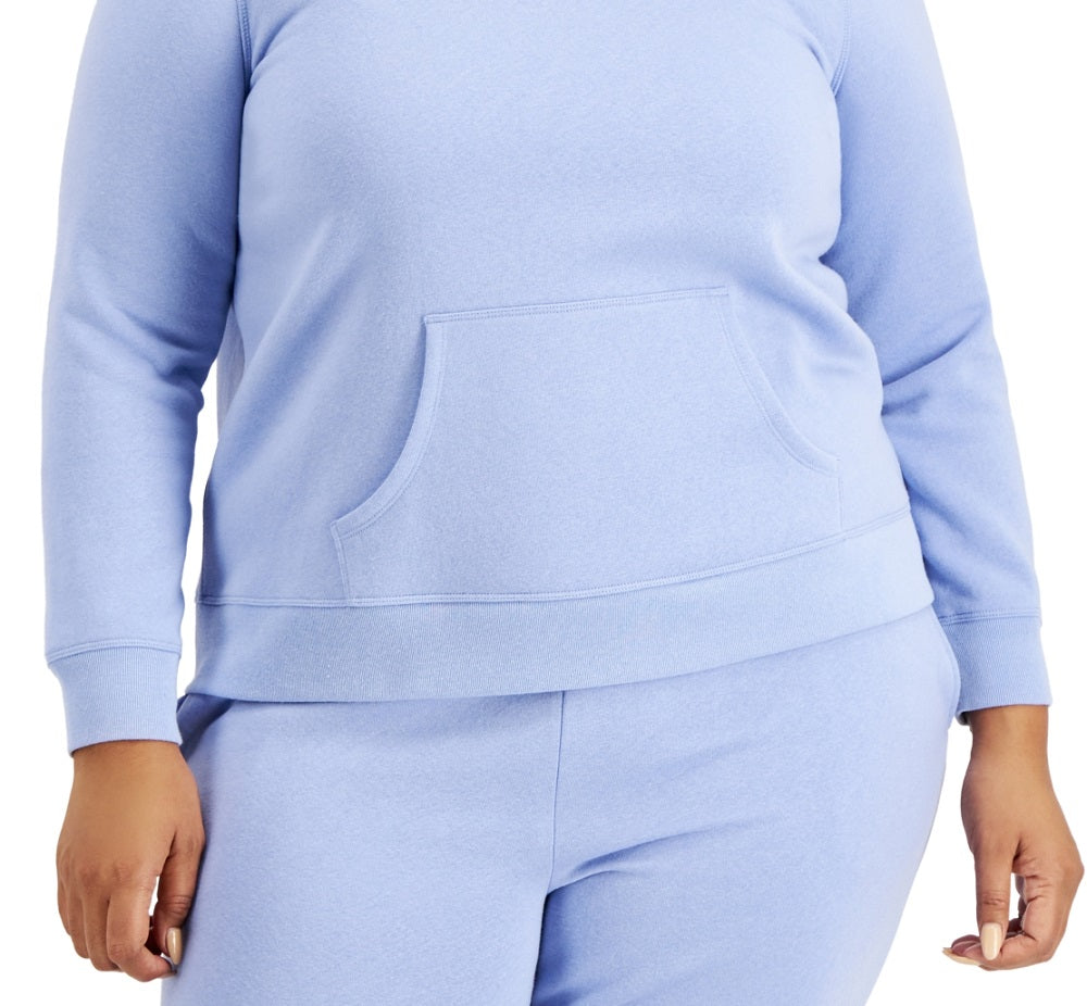 ID Ideology Pulôver com capuz feminino plus size roxo tamanho 2X