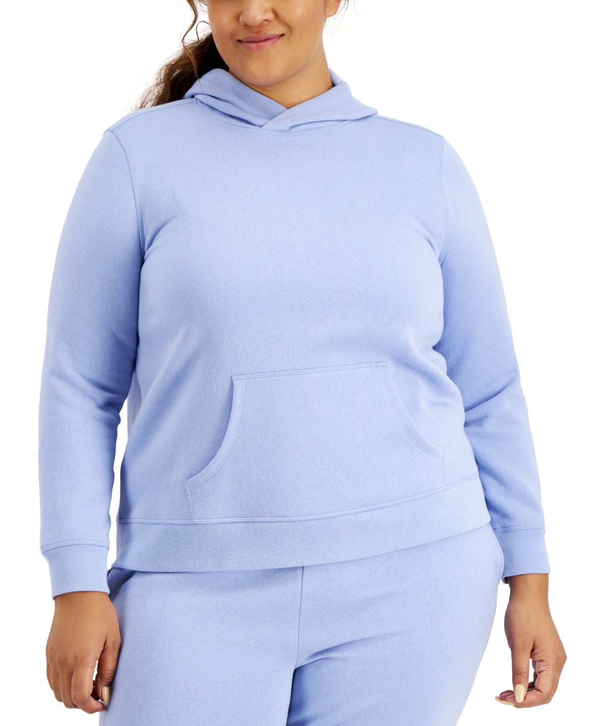 ID Ideology Pulôver com capuz feminino plus size roxo tamanho 2X