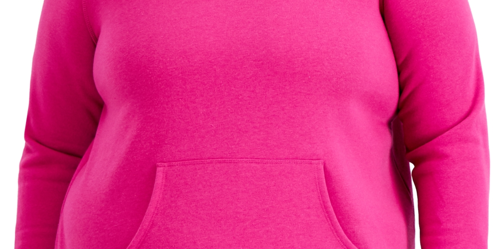 ID Ideology Moletom com capuz feminino plus size rosa tamanho 4X