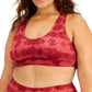 Sutiã esportivo feminino tie-dye ID Ideology vermelho tamanho 2X