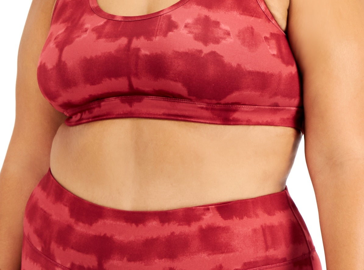 Sutiã esportivo feminino ID Ideology Plus Tie Dye rosa tamanho 3X