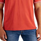 Polo Club Room Masculino Performance Listrado Vermelho Tamanho XX-Grande