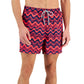 Calções de banho masculinos com estampa de ondas INC International Concepts, azul, tamanho XX-G
