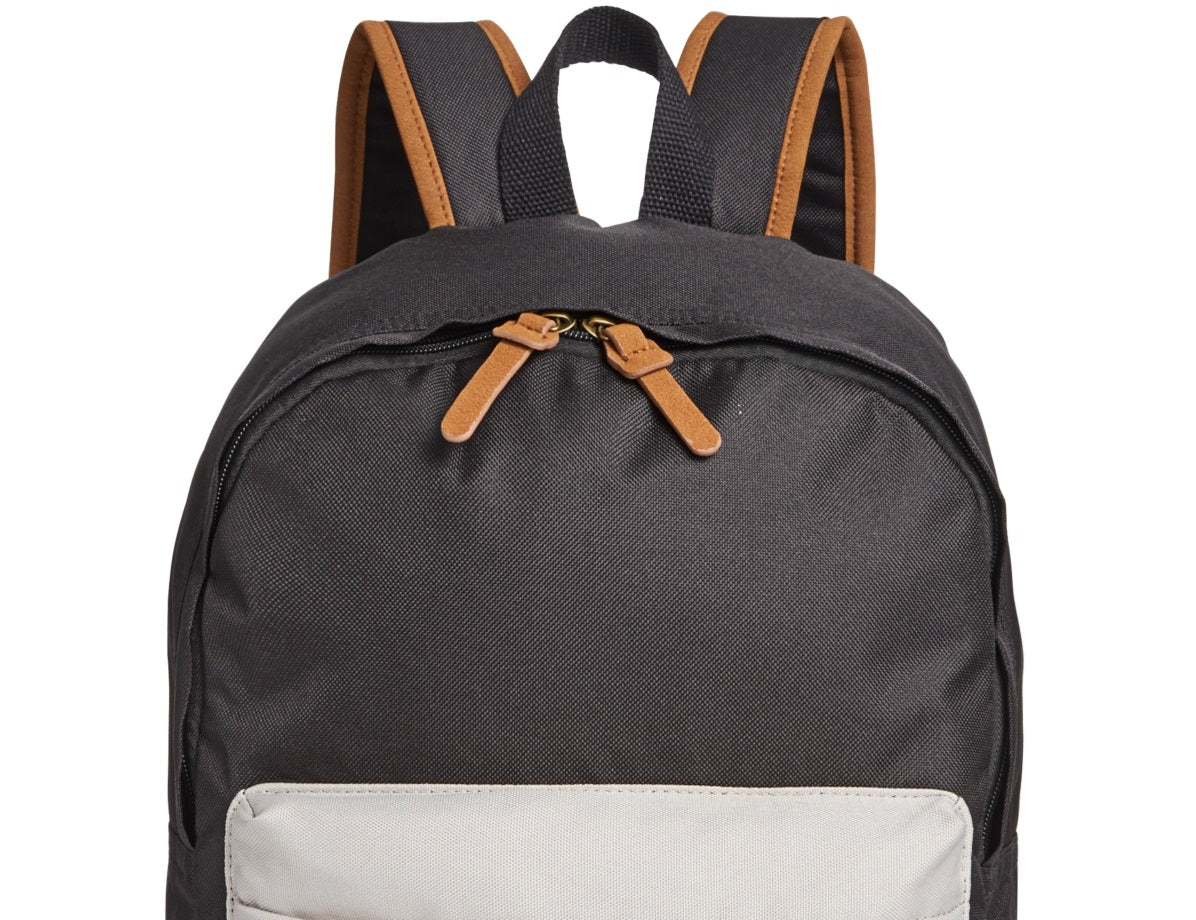 Mochila Masculina Riley Canvas Colorblocked Sun + Stone Preta Tamanho Regular