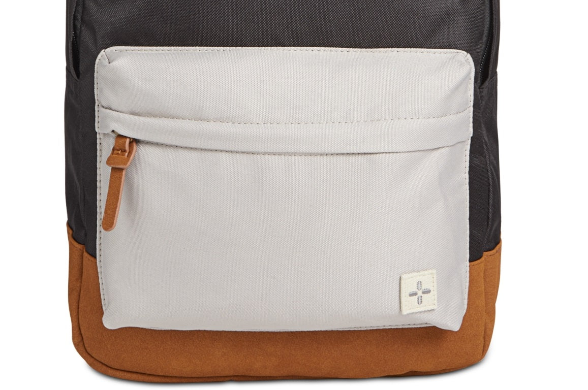 Mochila Masculina Riley Canvas Colorblocked Sun + Stone Preta Tamanho Regular