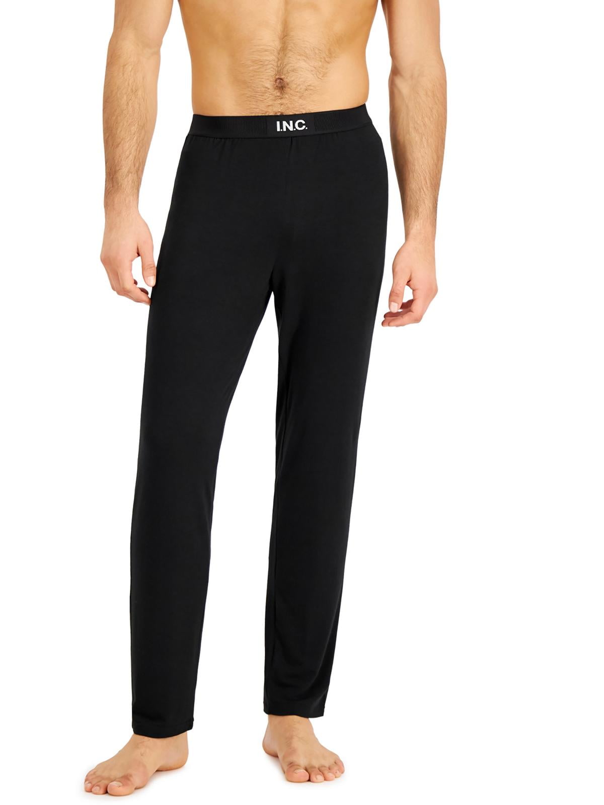 Calça de pijama masculina INC International Concepts preta tamanho XX-G