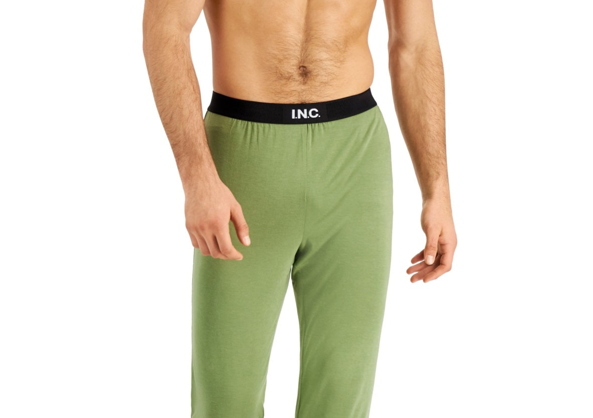 Calça de pijama masculina INC International Concepts verde tamanho XX-G