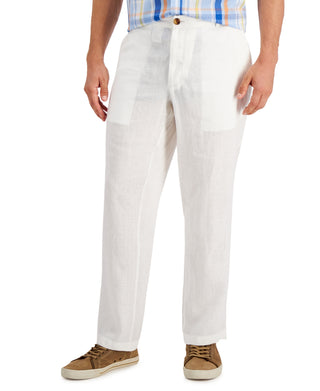 Club Room Men's 100% Linen Pants White Size 36X30