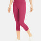Id Ideology Leggings curtas de compressão femininas, cintura alta, bolso lateral, rosa, tamanho GG