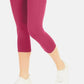 Id Ideology Leggings curtas de compressão femininas, cintura alta, bolso lateral, rosa, tamanho GG