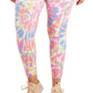 Leggings femininas ID Ideology Plus Twisted Colors, brancas, tamanho 2X