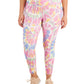Leggings femininas ID Ideology Plus Twisted Colors, brancas, tamanho 2X