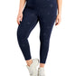 Leggings femininas Id Ideology Plus com estampa de estrela, azul, tamanho 2X