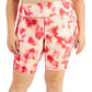 ID Ideology Shorts de ciclismo feminino plus size tie-dye rosa tamanho 1X