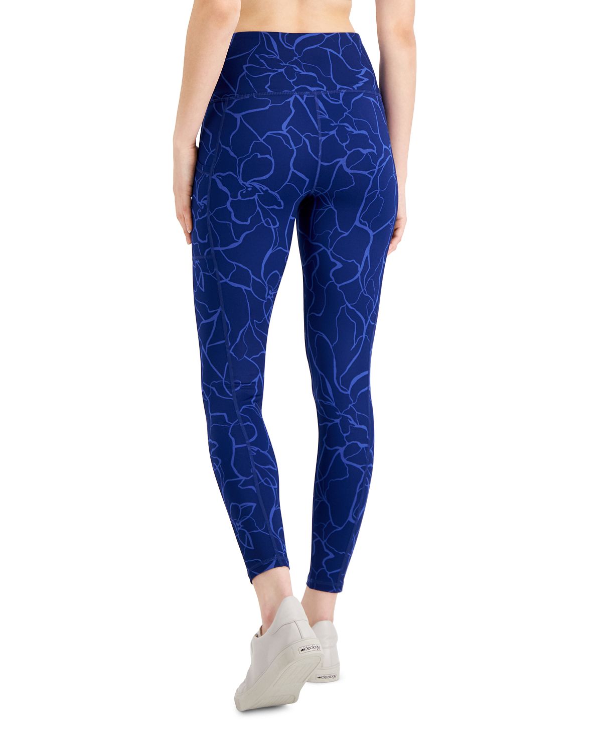 Leggings femininas de compressão com estampa floral e bolso ID Ideology, tamanho X-S