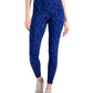 ID Ideology Leggings de compressão femininas com estampa floral e bolso 7/8, azul, tamanho pequeno