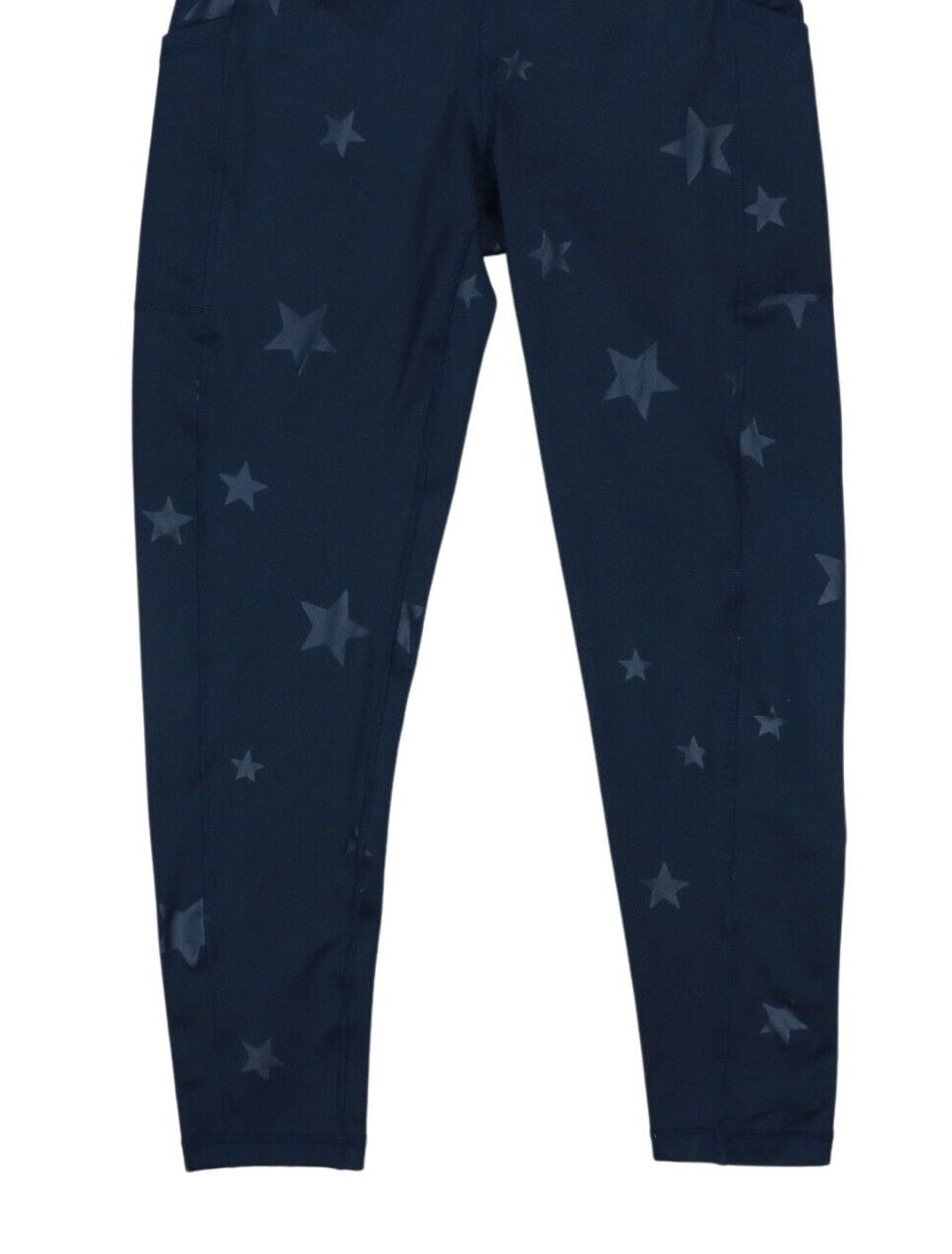 Leggings femininas ID Ideology com estampa de estrela 7/8, tamanho grande, azul