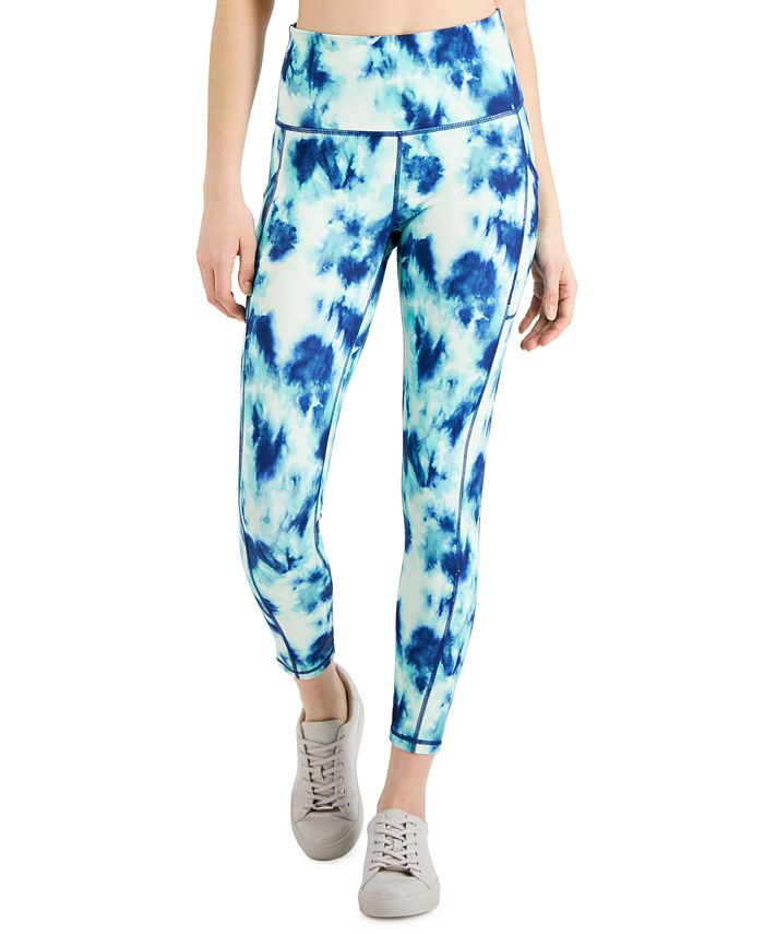 ID Ideology Leggings de compressão femininas 7/8, azul, tamanho extrapequeno