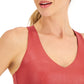 Sutiã feminino metálico com alças ID Ideology, vermelho, tamanho X-G